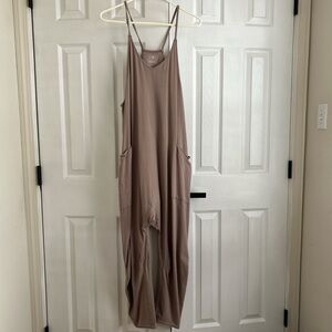 FP Movement Hotshot Onesie Tan Jumpsuit with Pockets